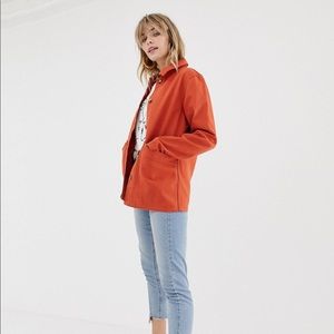 NWOT ASOS Terracotta Denim Chore Jacket - Size UK 6